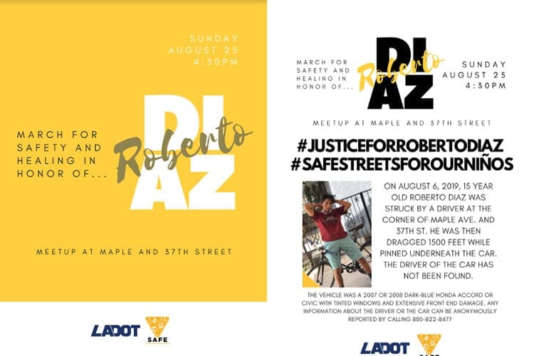 March for Safety and Healing - In Honor of Roberto Diaz