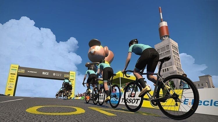 Virtual Tour De France on Zwift