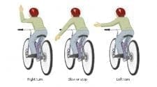 bike turning hand signals