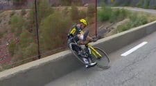Witness the thrilling finish of Stage 20 the 2026 Tour de France with Sepp Kuss' crash moments that defined the Alpe d'Huez stage.